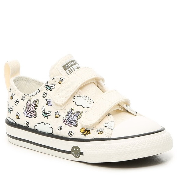 Converse Other - Converse Chuck Taylor All Star Happy Camper Butterfly Kids Velcro Sneakers